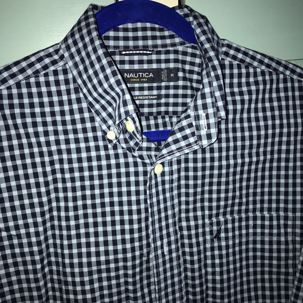 Handsome Light/Dark Blue Plaid Shirt